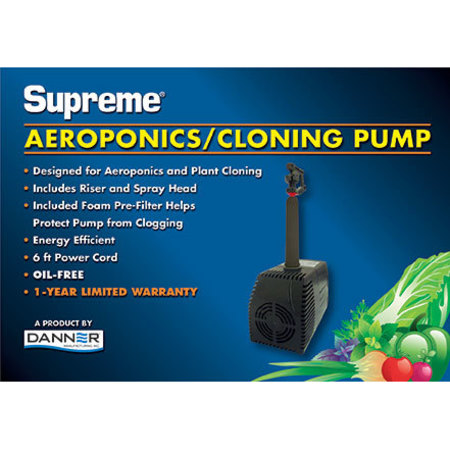 DANNER Supreme Cloning Pump w/Spray Head. Oil Free. 6' power cord. 40355